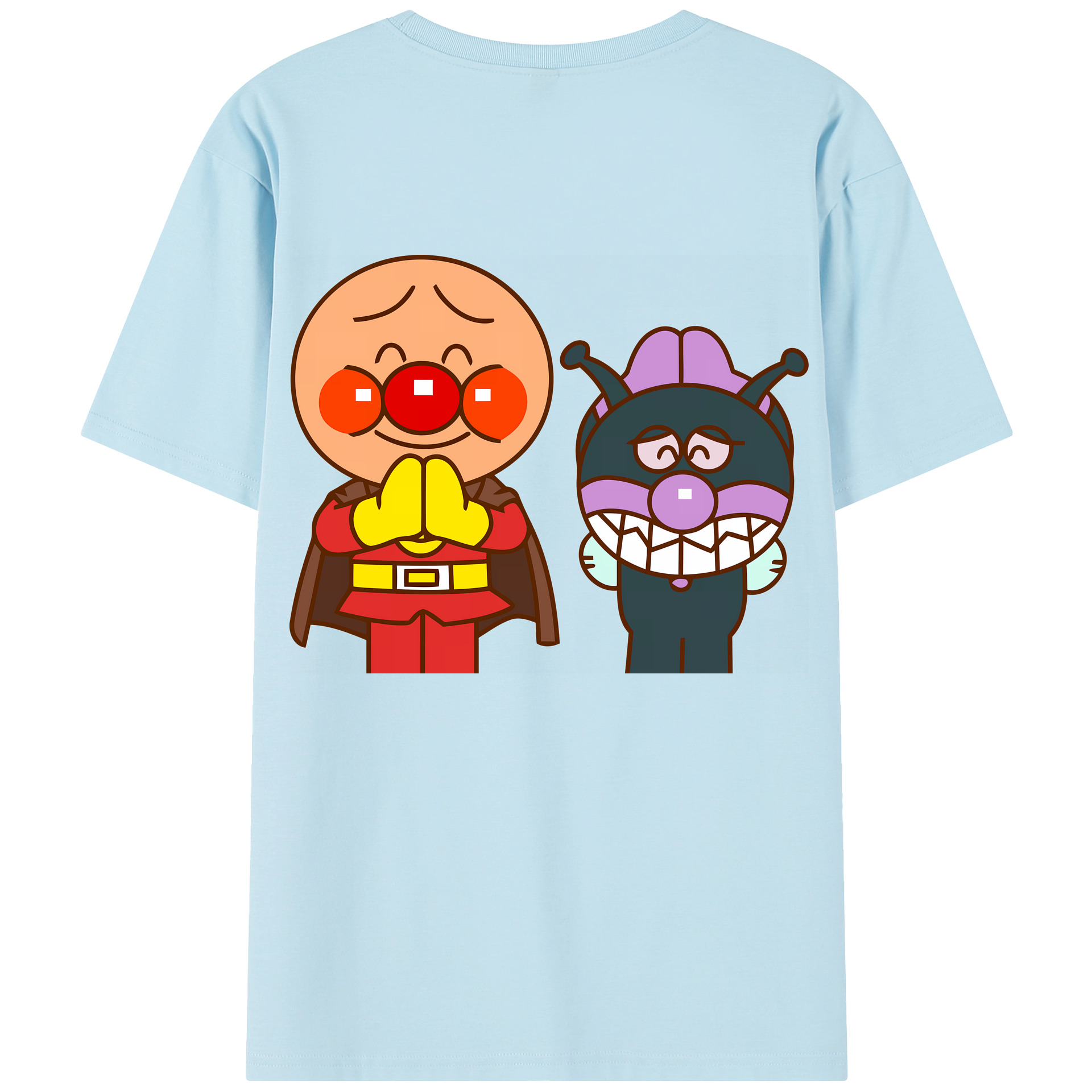 （画像用） アンパンマン Anpanman 綿100％半袖Tシャツ（背面プリント）